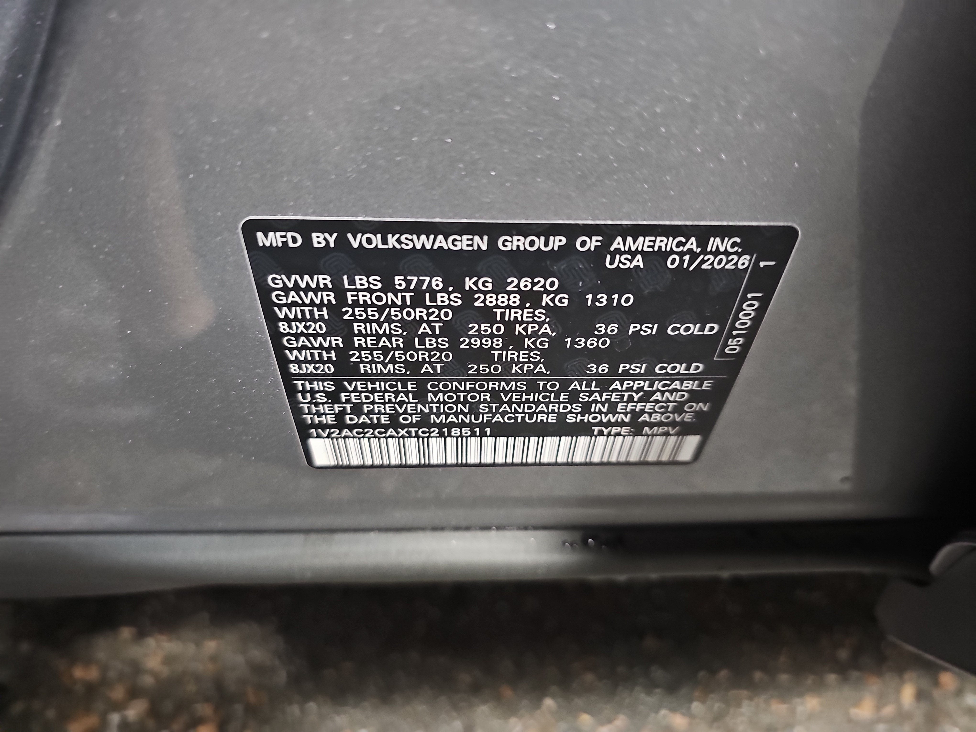 2026 Volkswagen Atlas Cross Sport 2.0T SEL R-Line Black