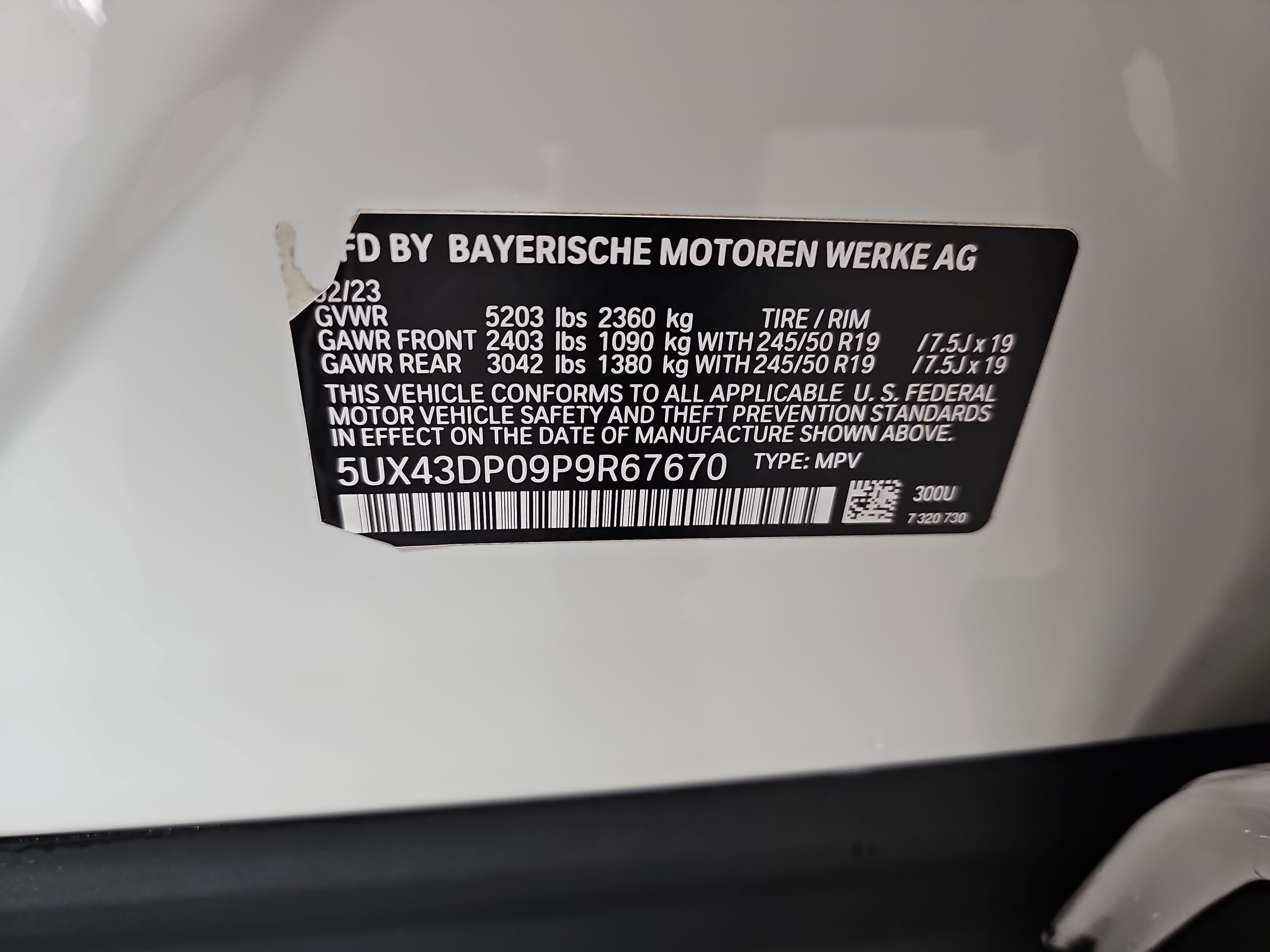 2023 BMW X3 sDrive30i