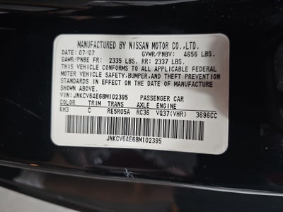 2008 INFINITI G37 Coupe Journey