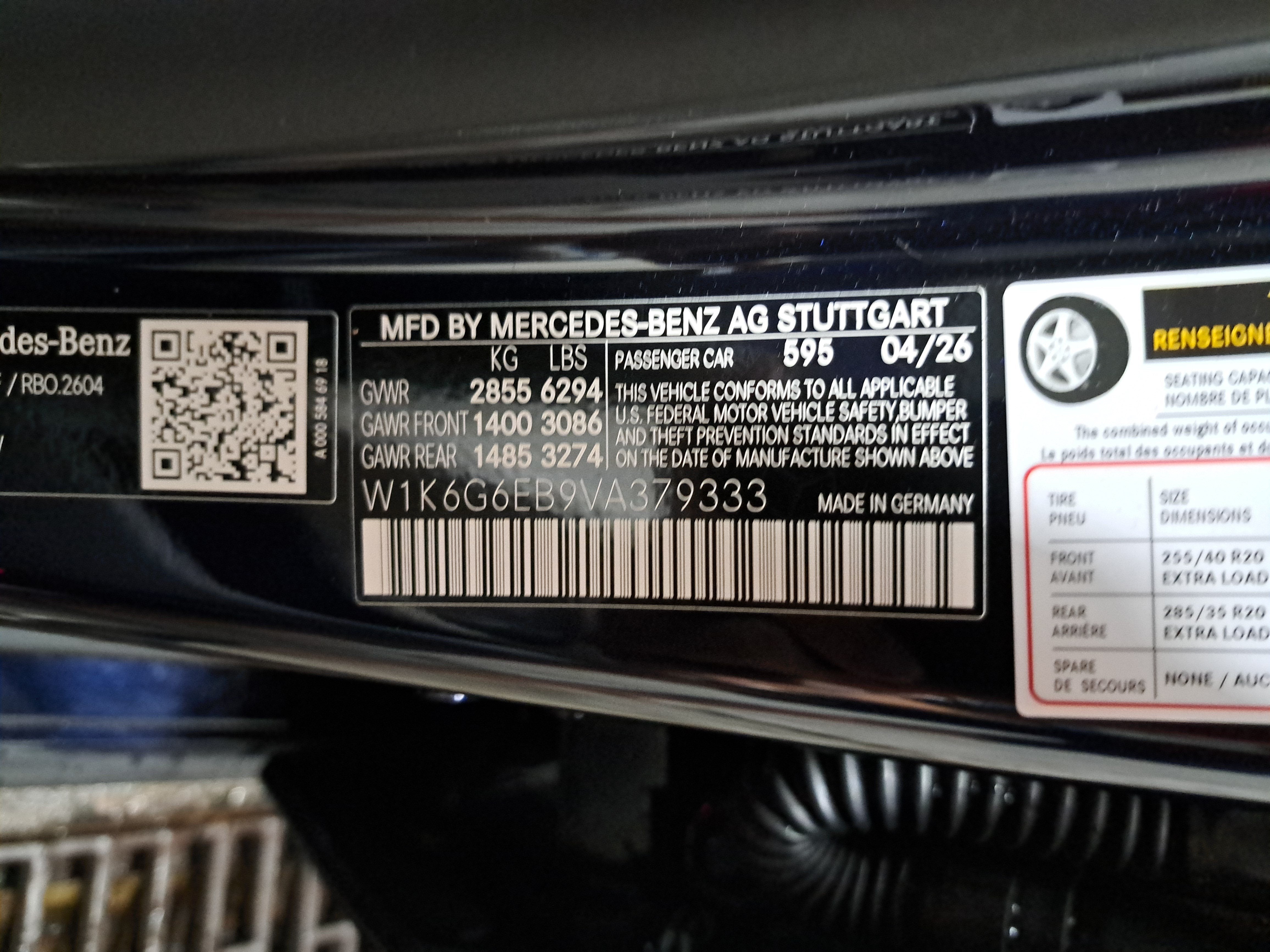 2027 Mercedes-Benz S-Class S 500