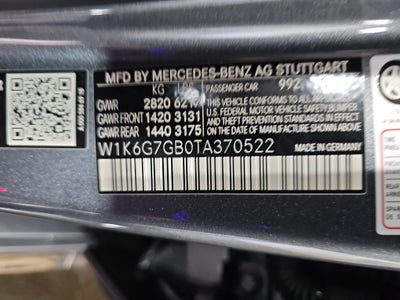 2026 Mercedes-Benz S-Class S 580