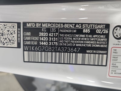 2026 Mercedes-Benz S-Class S 580