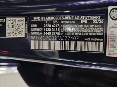 2026 Mercedes-Benz S-Class S 580