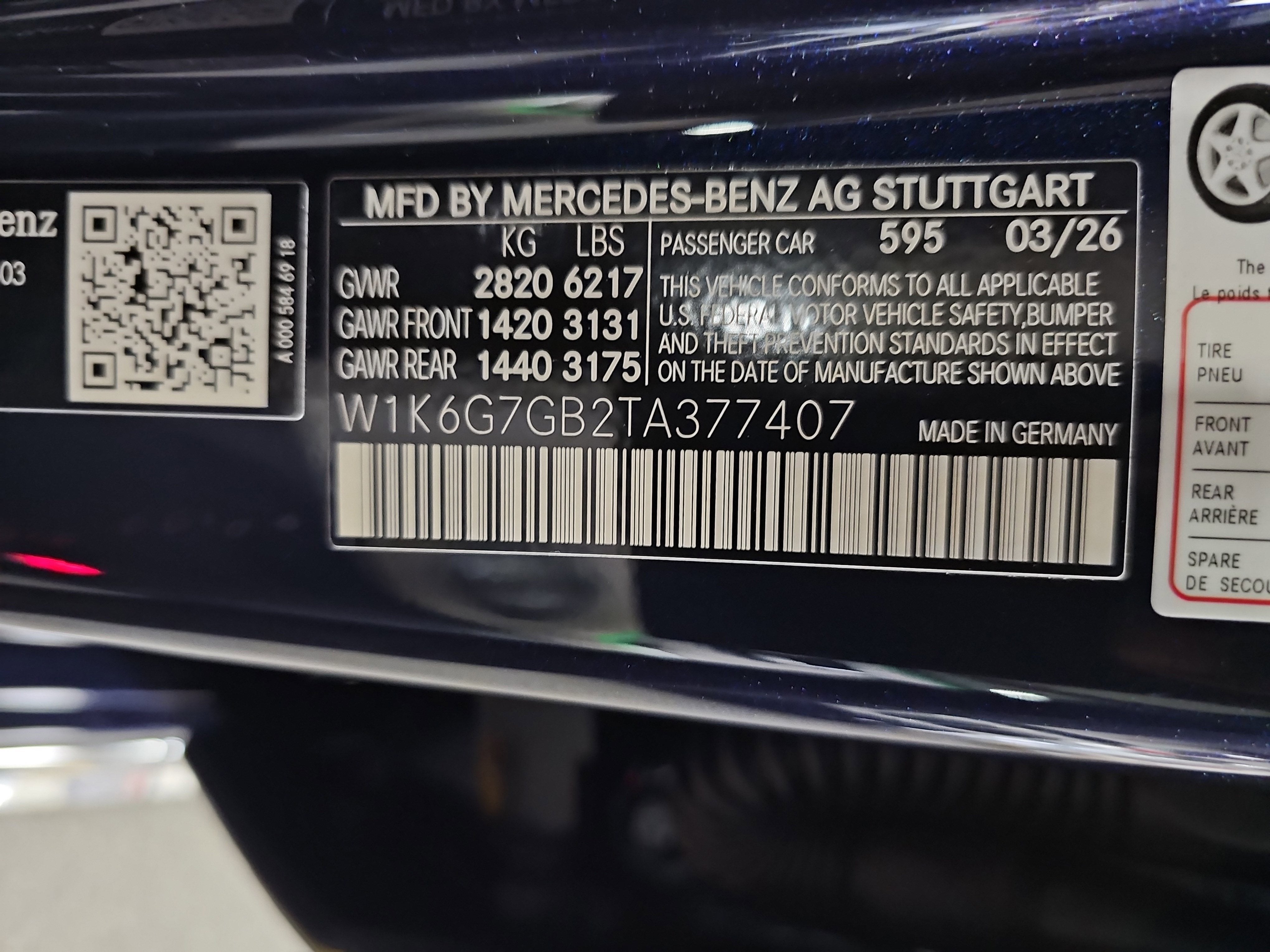 2026 Mercedes-Benz S-Class S 580