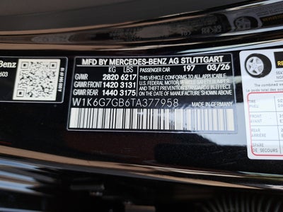 2026 Mercedes-Benz S-Class S 580
