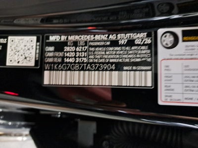 2026 Mercedes-Benz S-Class S 580