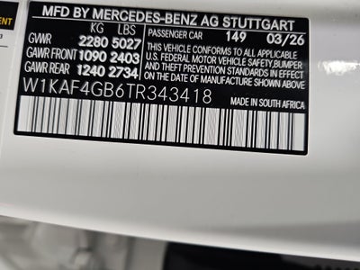 2026 Mercedes-Benz C-Class C 300