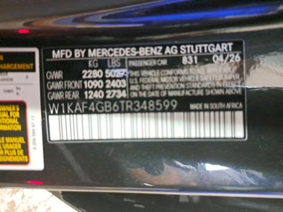 2026 Mercedes-Benz C-Class C 300