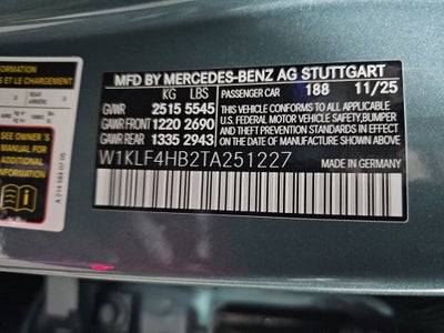 2026 Mercedes-Benz E-Class E 350