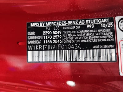 2026 Mercedes-Benz AMG® GT AMG® GT 63