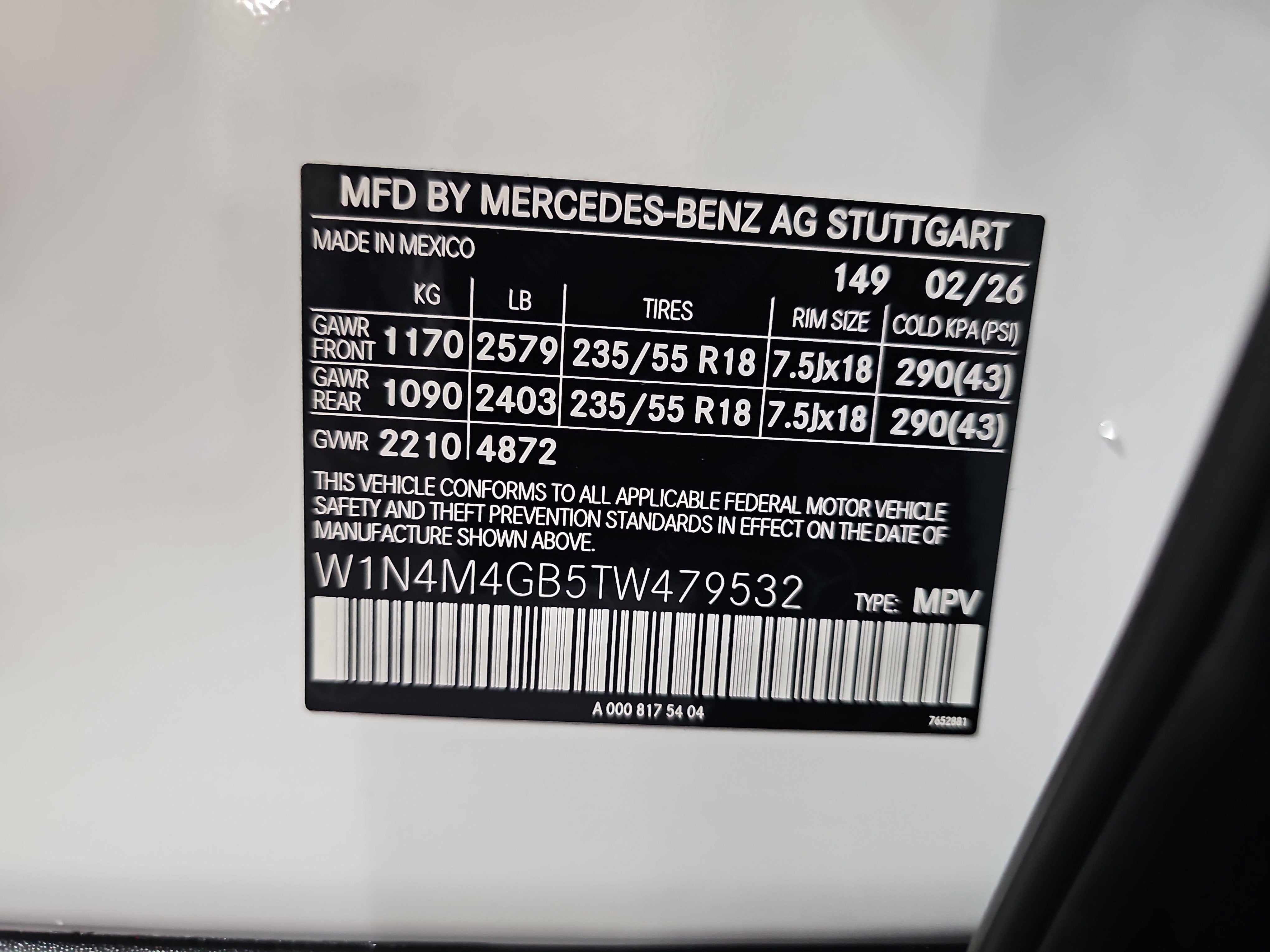 2026 Mercedes-Benz GLB GLB 250