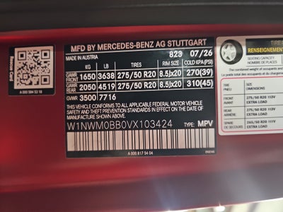 2027 Mercedes-Benz G-Class G 580e