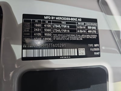 2026 Mercedes-Benz Sprinter 2500 Base