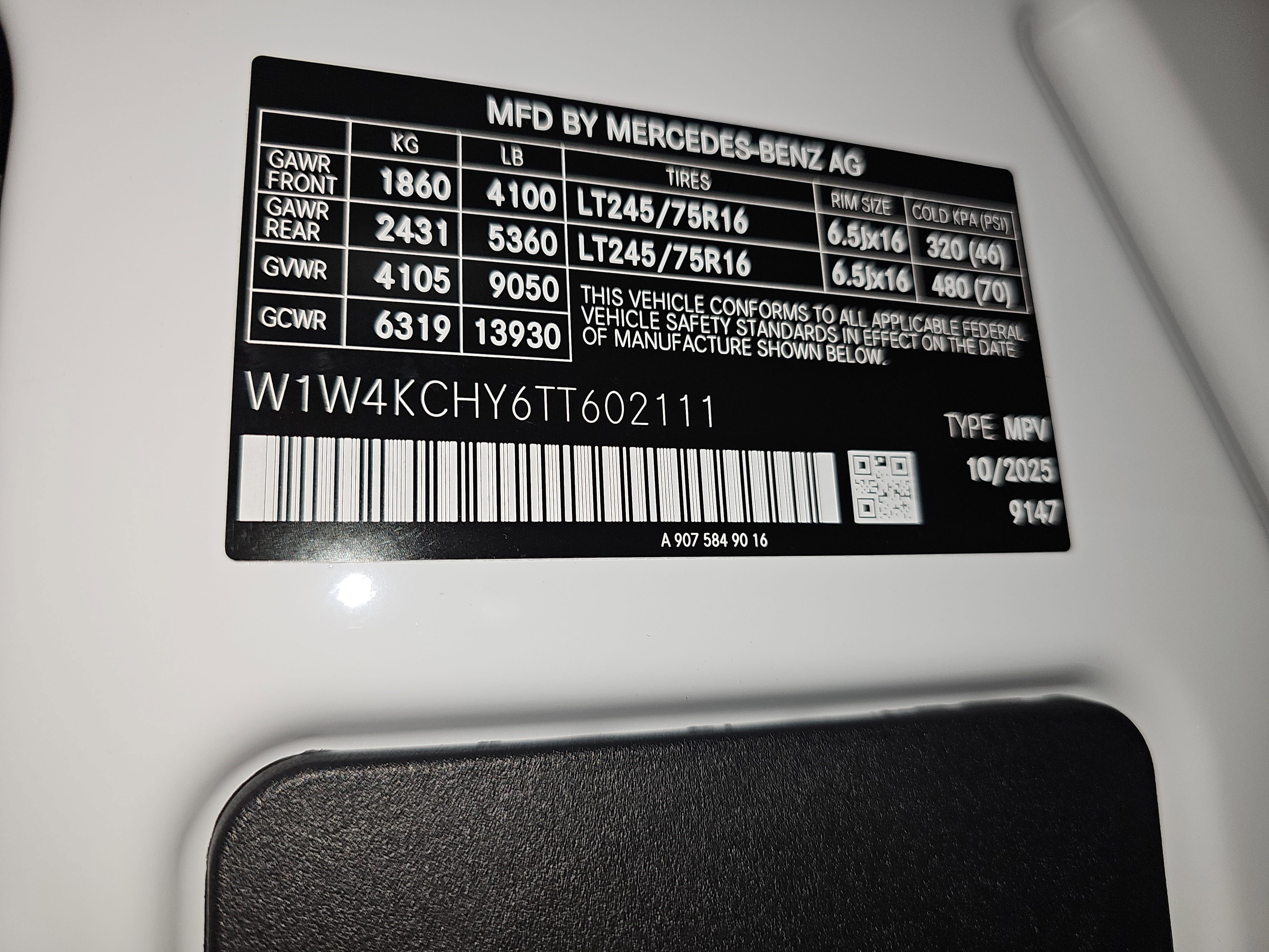 2026 Mercedes-Benz Sprinter 2500 Base