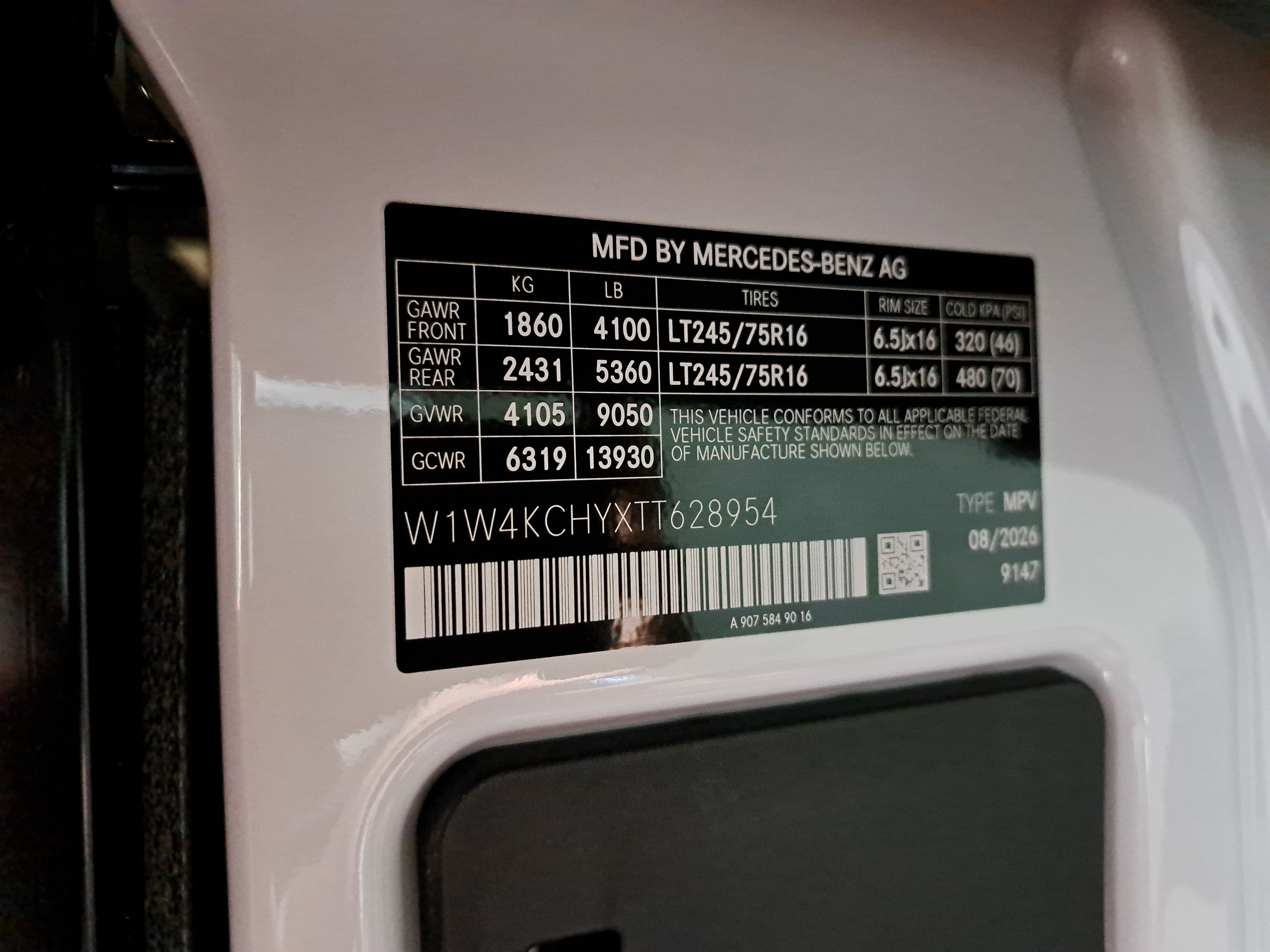 2026 Mercedes-Benz Sprinter 2500 Base