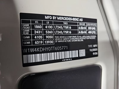 2026 Mercedes-Benz Sprinter Cargo Van Cargo 170 WB