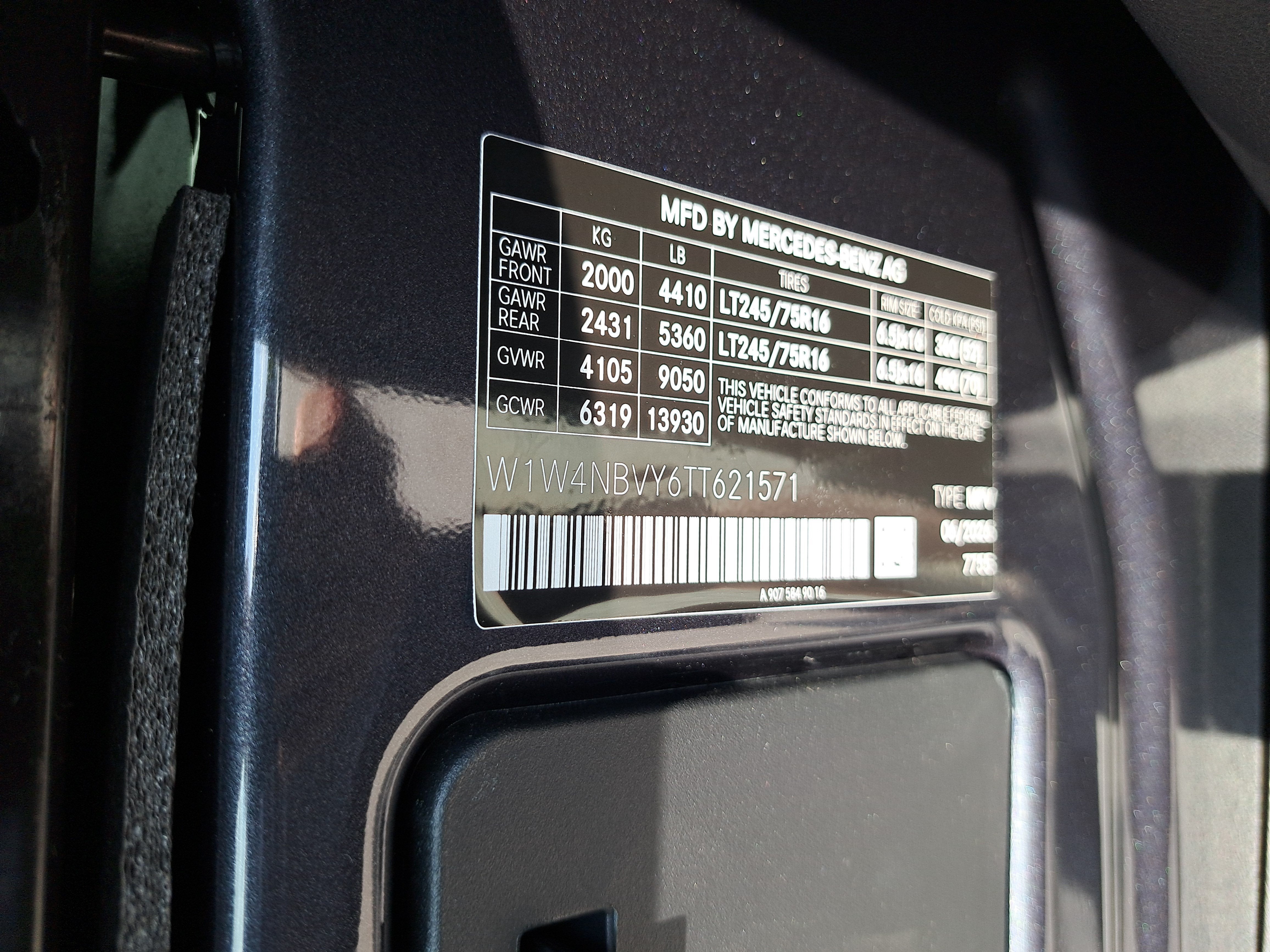 2026 Mercedes-Benz Sprinter Cargo Van Cargo 144 WB
