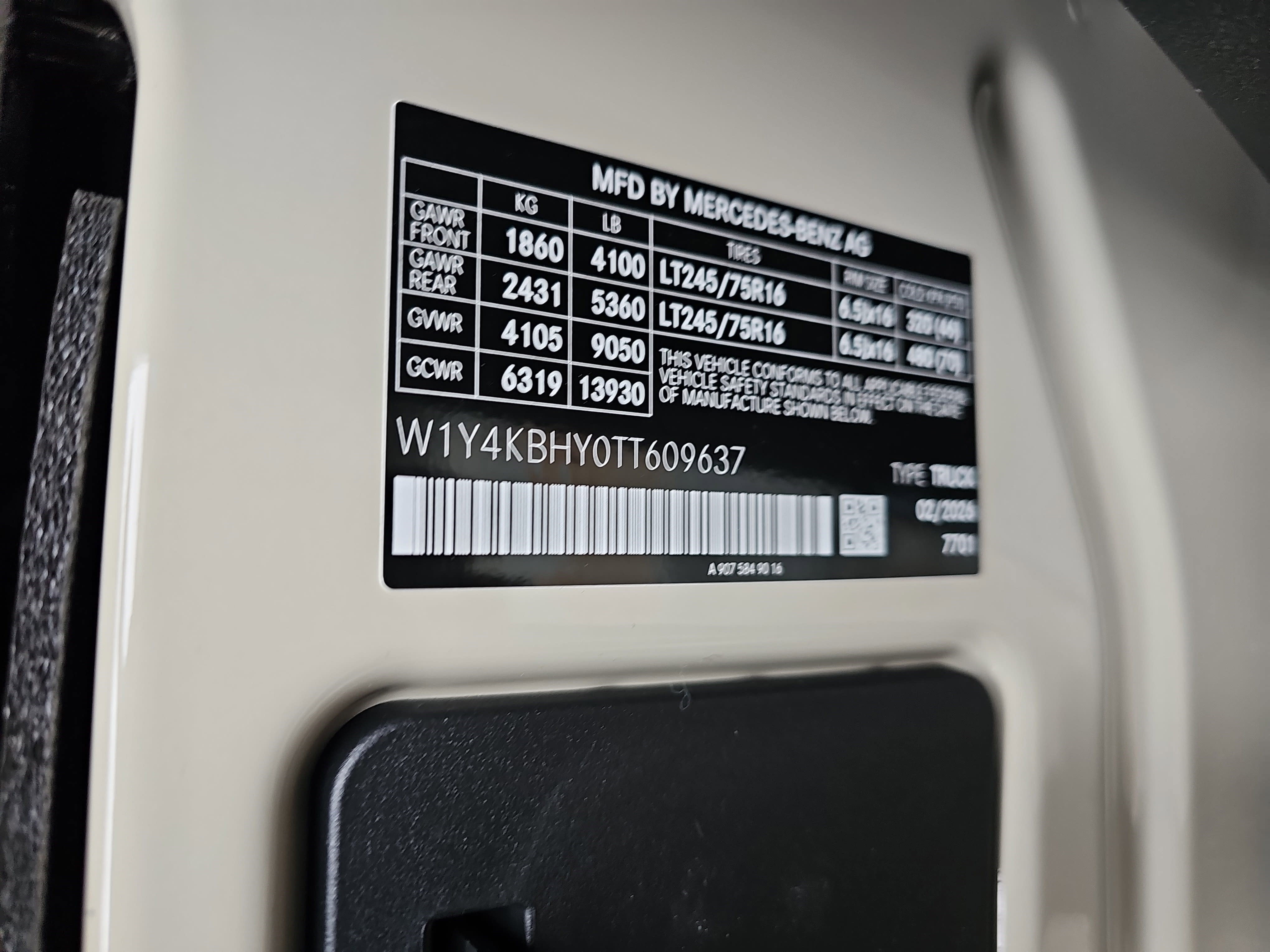 2026 Mercedes-Benz Sprinter 2500 Base