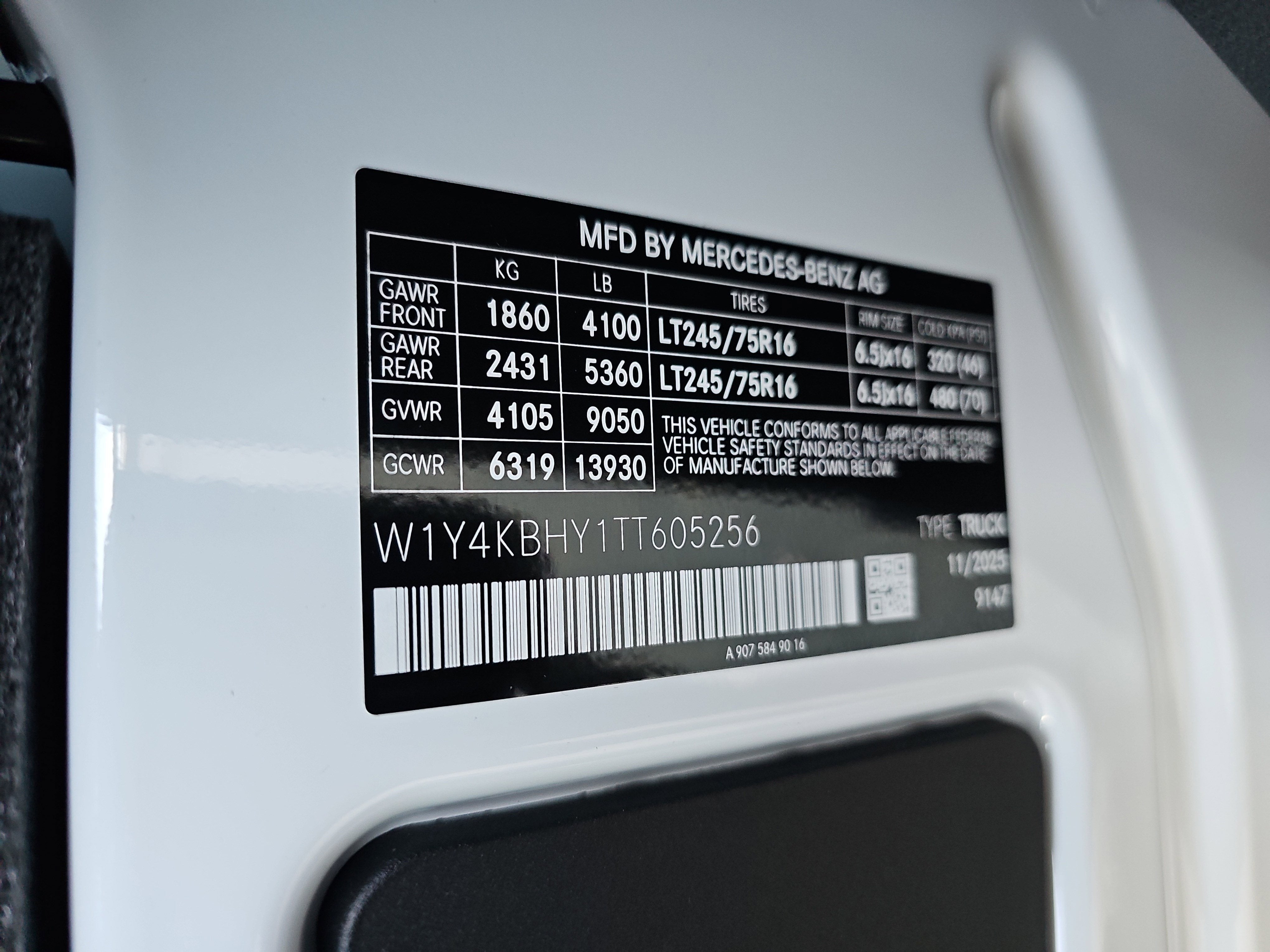 2026 Mercedes-Benz Sprinter 2500 Base