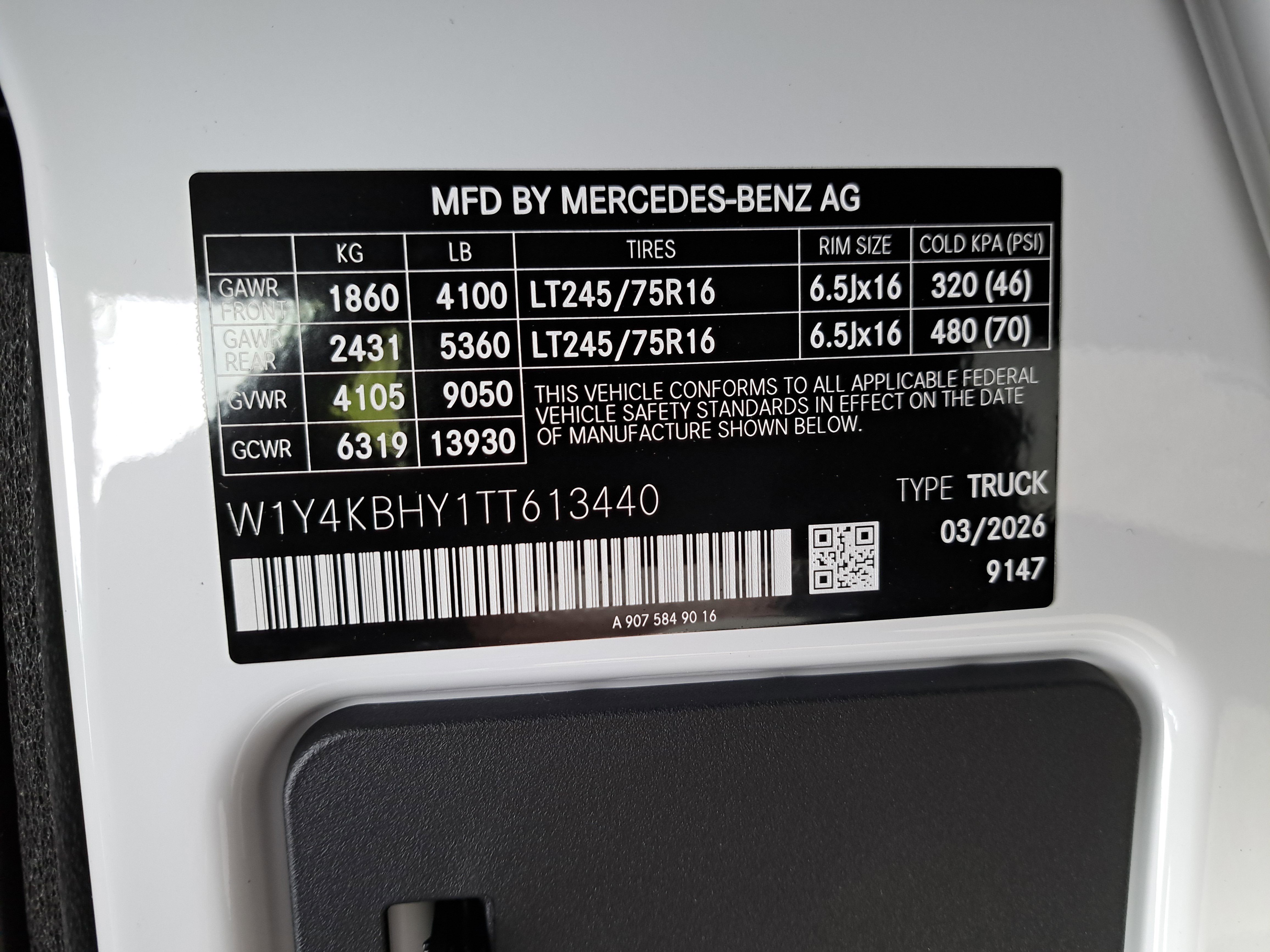 2026 Mercedes-Benz Sprinter 2500 Base