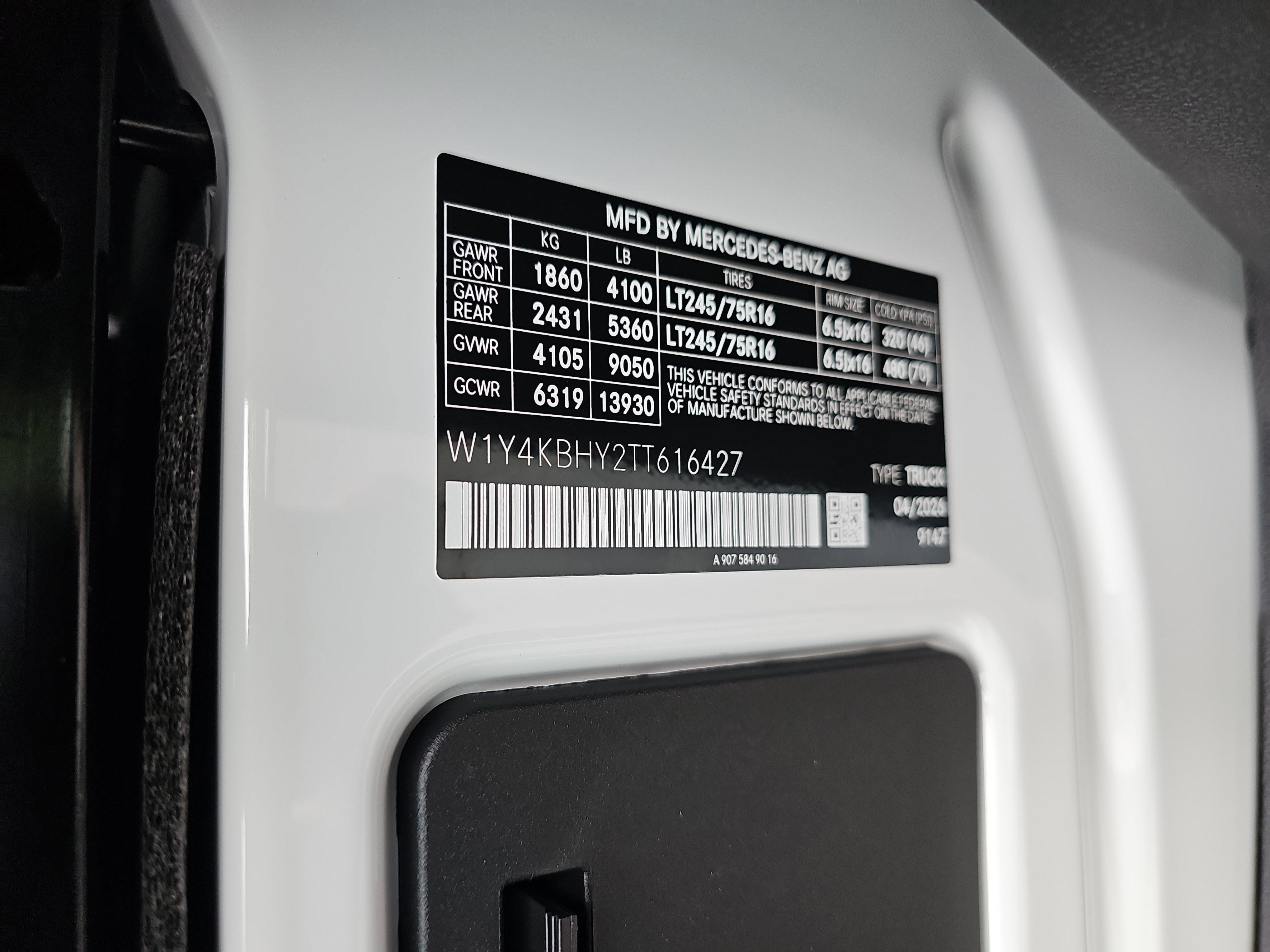 2026 Mercedes-Benz Sprinter 2500 Base