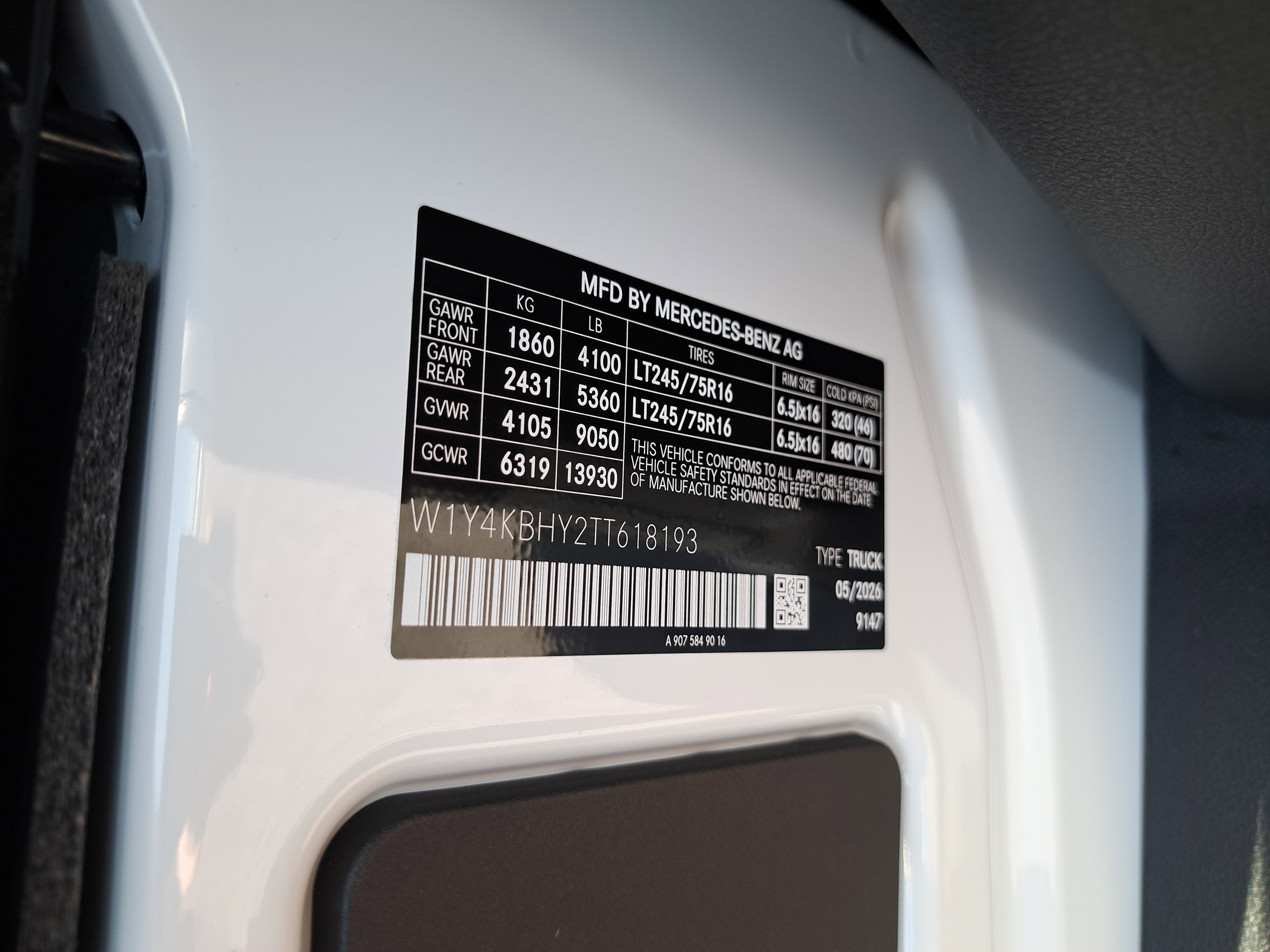 2026 Mercedes-Benz Sprinter 2500 Base