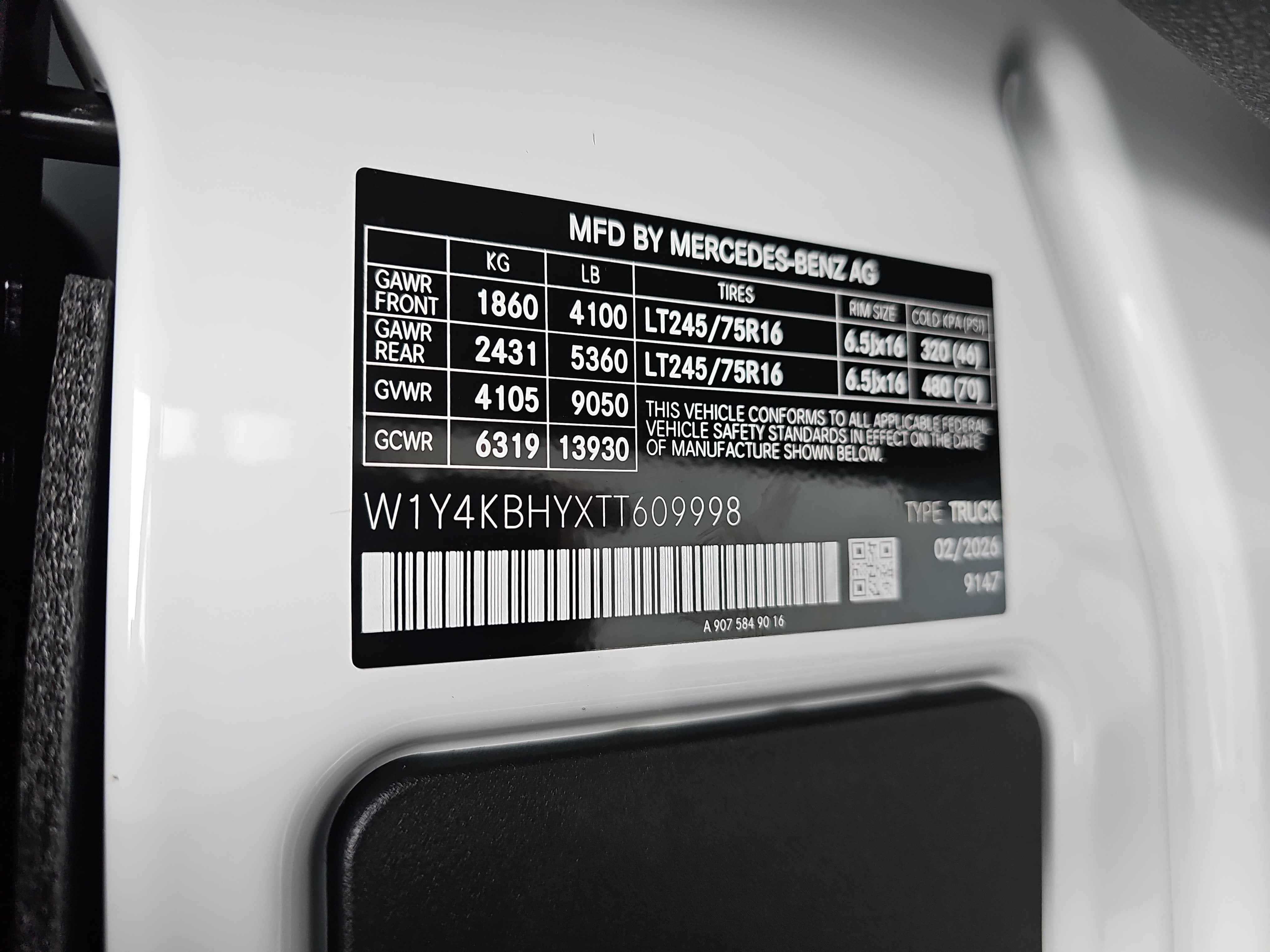 2026 Mercedes-Benz Sprinter 2500 Base