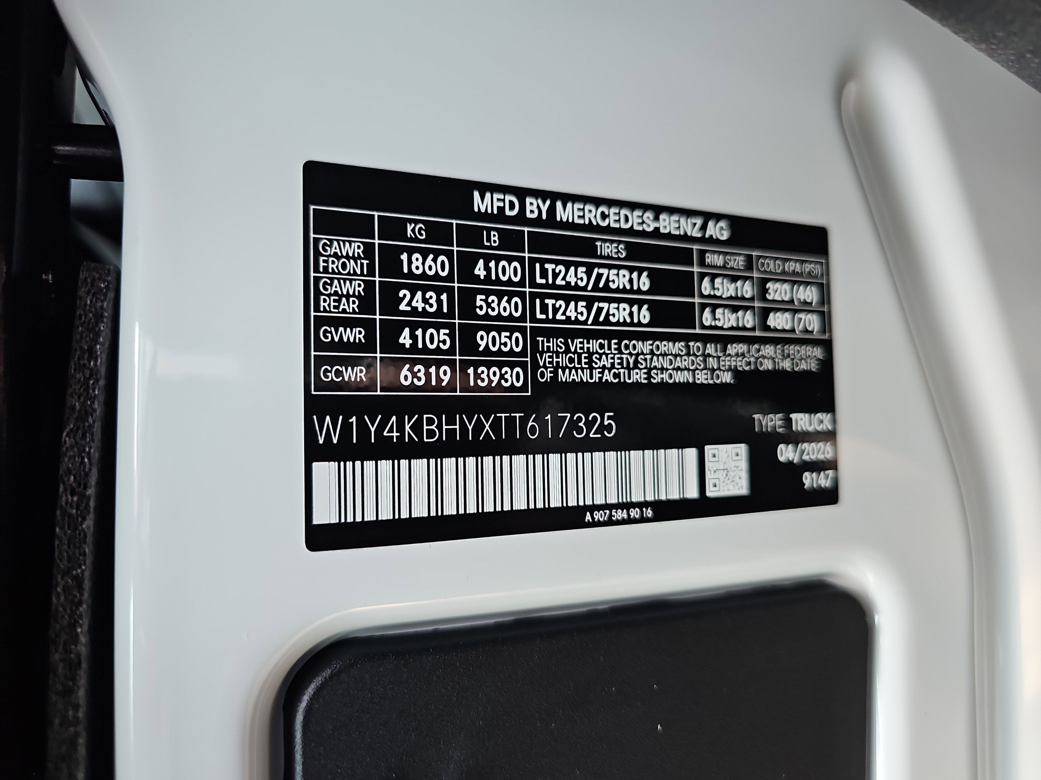 2026 Mercedes-Benz Sprinter 2500 Base