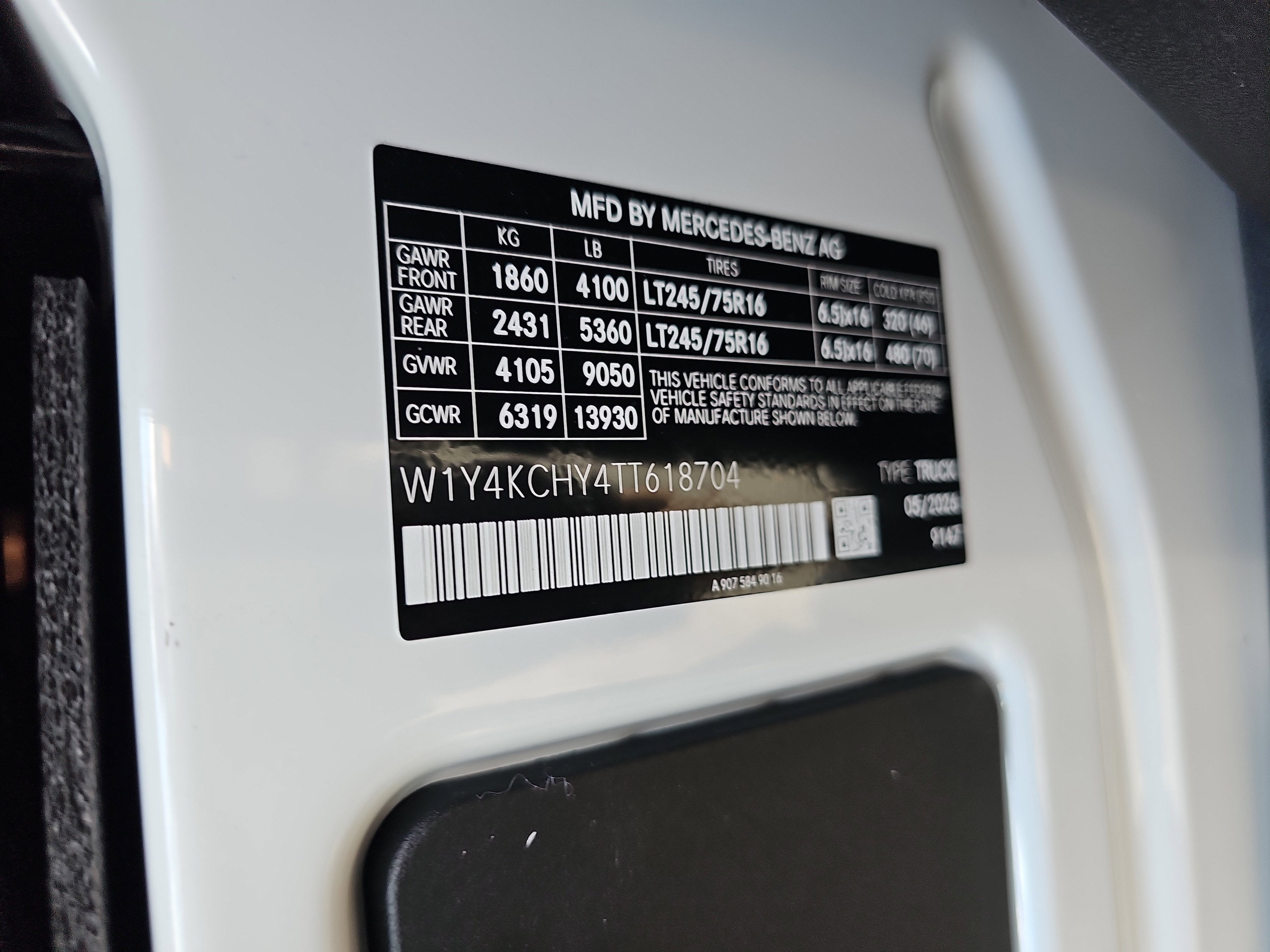 2026 Mercedes-Benz Sprinter 2500 Base