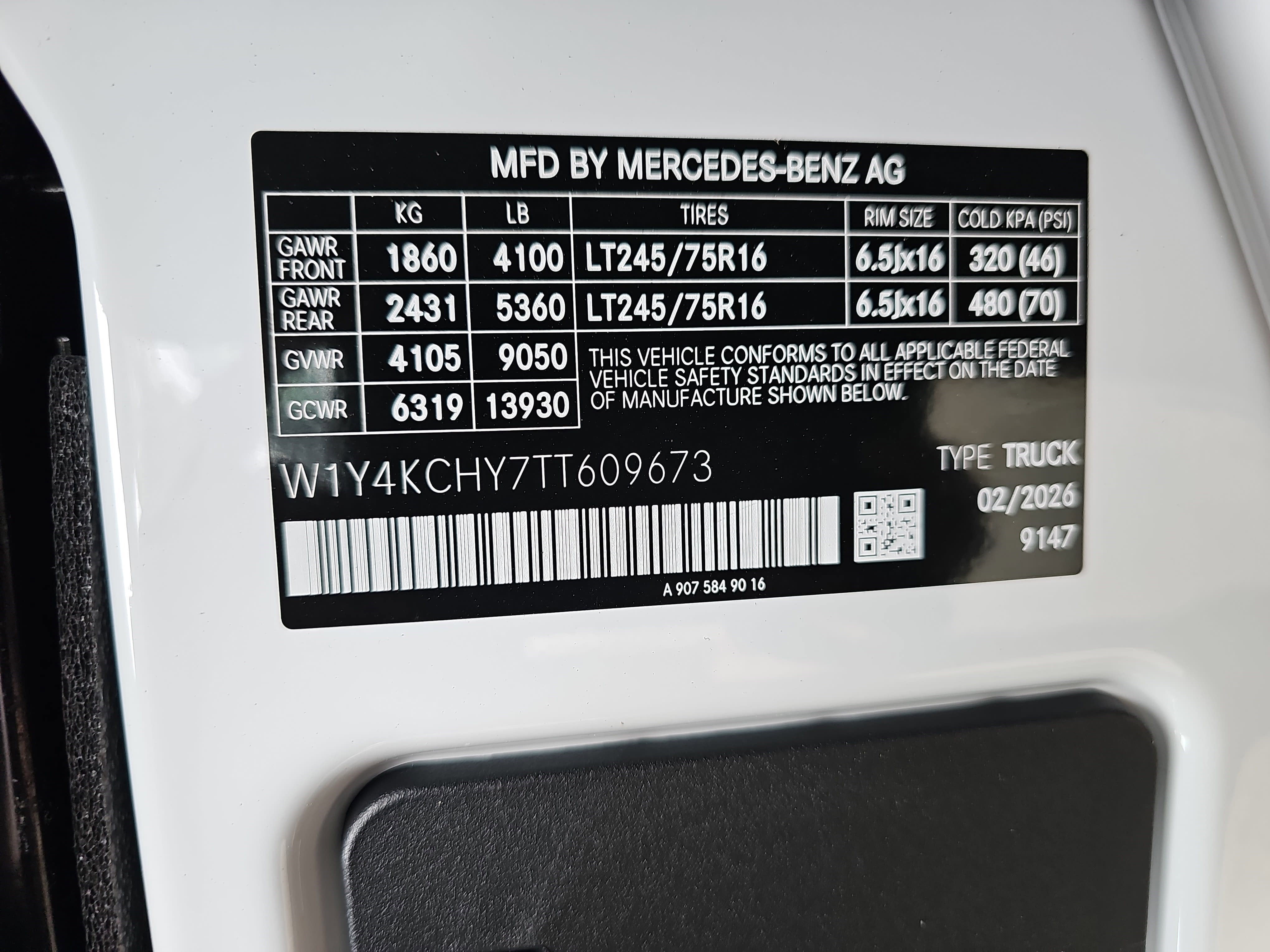 2026 Mercedes-Benz Sprinter 2500 Base