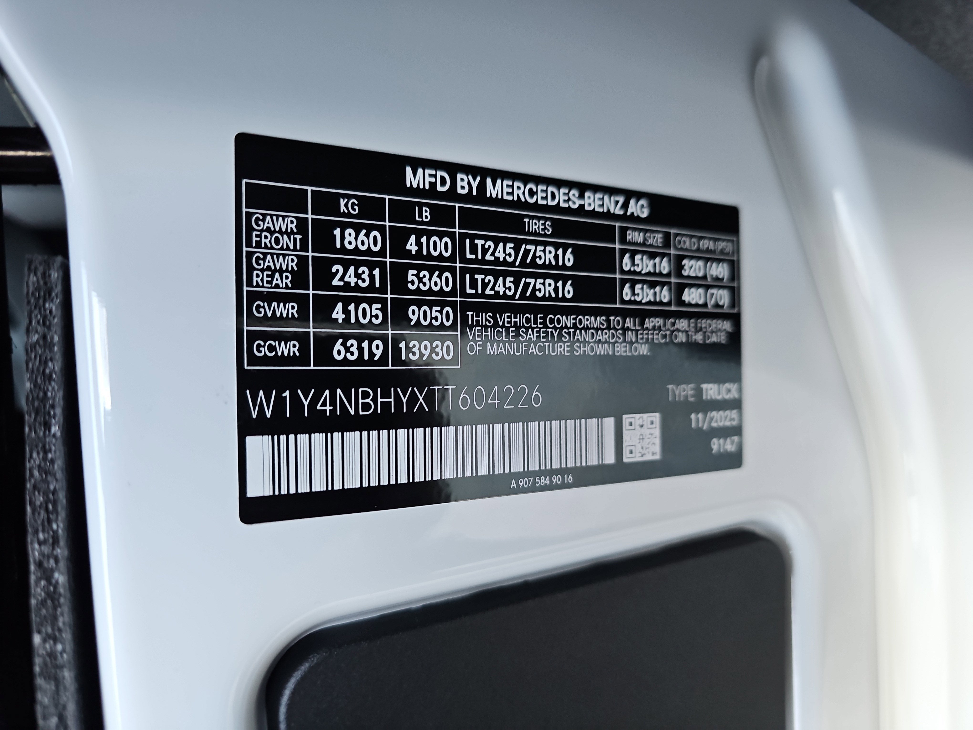 2026 Mercedes-Benz Sprinter 2500 Base