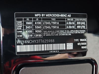 2026 Mercedes-Benz Sprinter 2500 Base