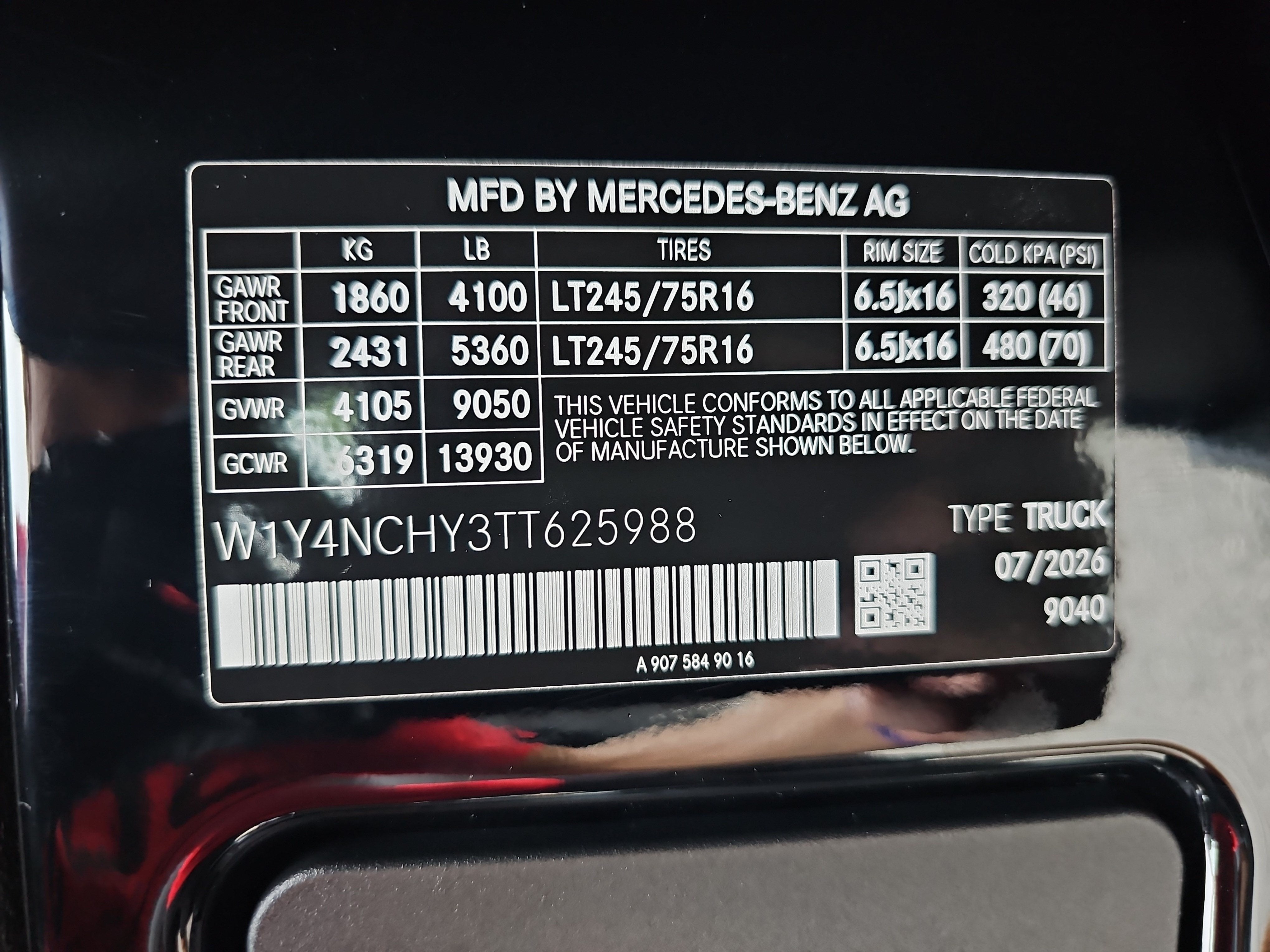 2026 Mercedes-Benz Sprinter 2500 Base