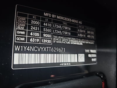 2026 Mercedes-Benz Sprinter Cargo Van Cargo 170 WB