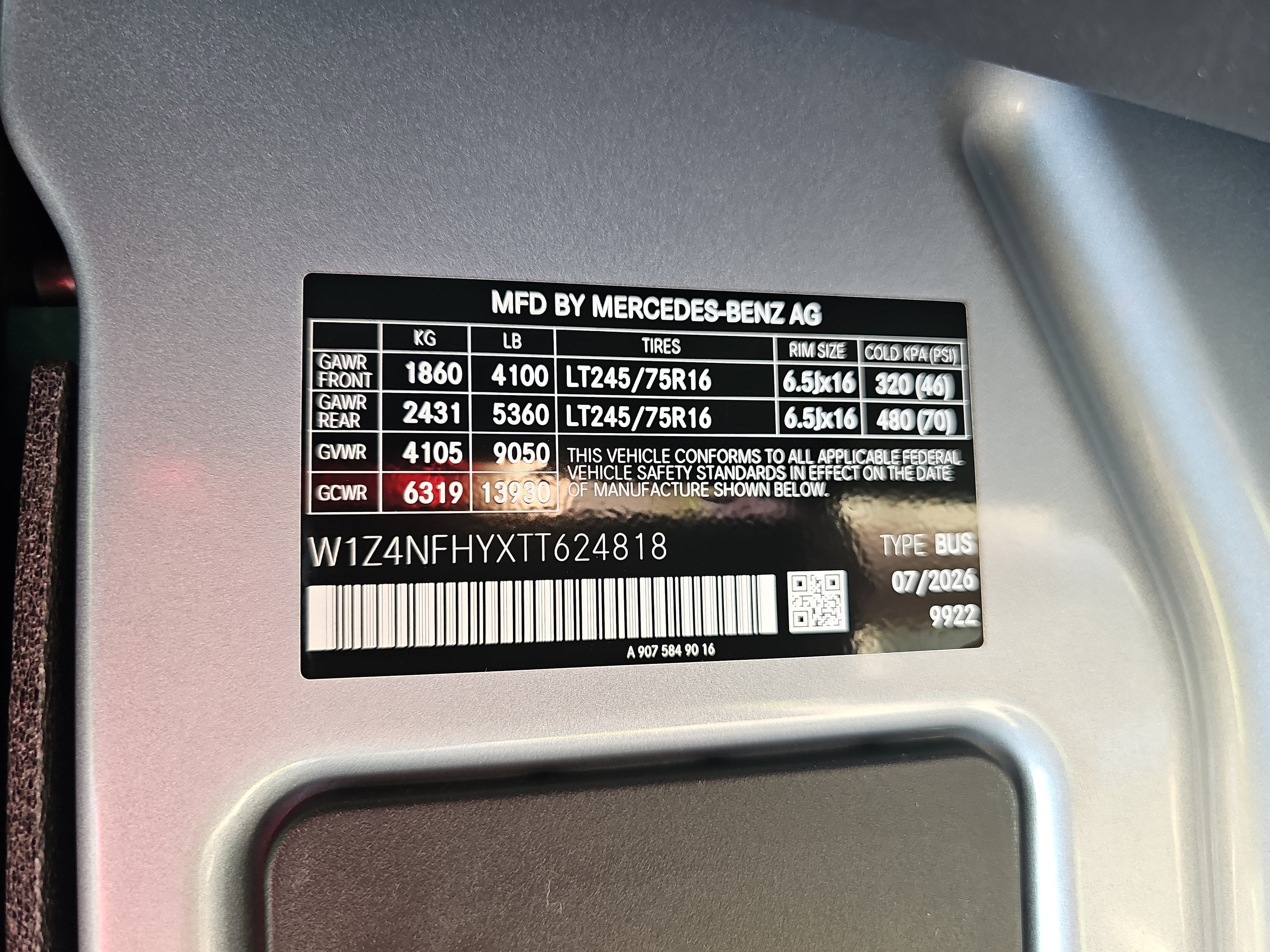 2026 Mercedes-Benz Sprinter Passenger Van Passenger 144 WB