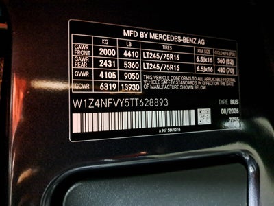 2026 Mercedes-Benz Sprinter Passenger Van Passenger 144 WB